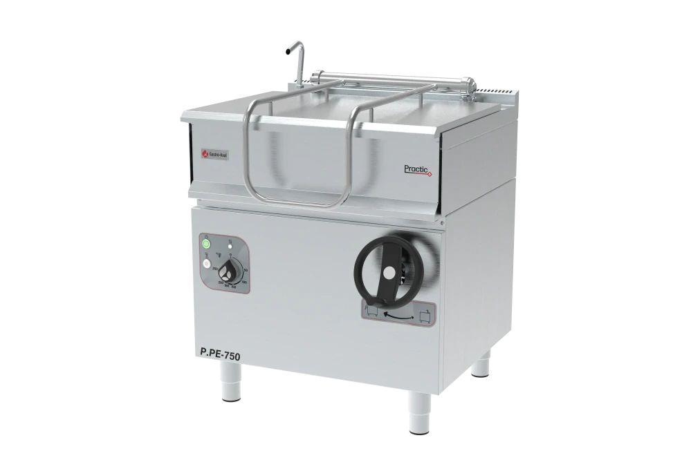 GastroHaal P.PE-750-C Elektrická sklopná smažící pánev 50 l litinová vanavana