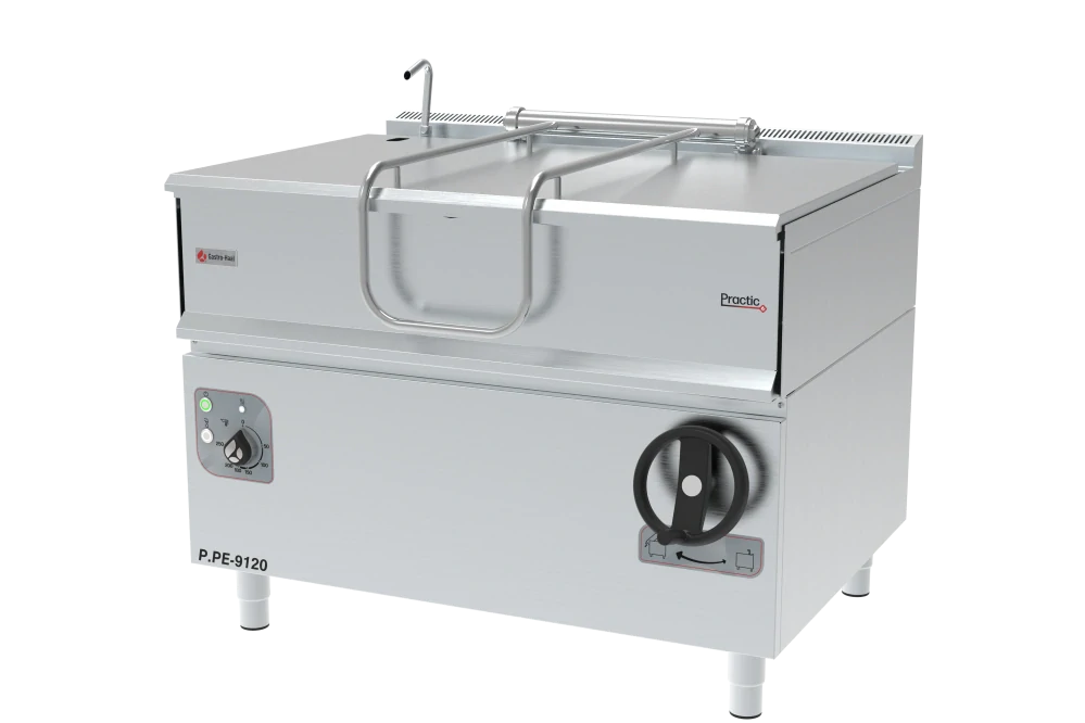 GastroHaal P.PE-9120 Elektrická sklopná smažící pánev 120 l nerezová vana