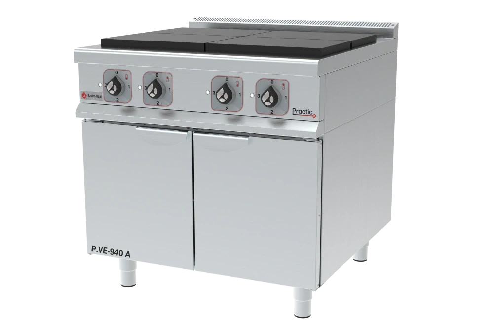 GastroHaal P.VE-940-A Elektrický sporák s podstavcem - vařidlo, 4x hranaté plotny
