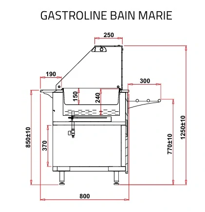 IGLOO GASTROLINE 1.0 BAIN MARE - VYHŘÍVANÝ VÝDEJNÍ PULT  