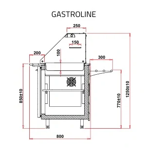 IGLOO GASTROLINE 1.0 PLUG-IN CHLADÍCÍ VÝDEJNÍ PULT - výdejní linka