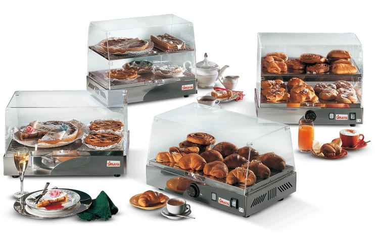 SIRMAN VISTA P1 BRIOCHES VITRÍNA STOLNÍ VYHŘÍVANÁ