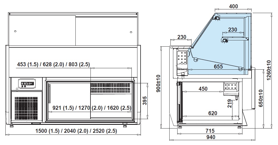 SUMBA 2.0 PULTOVÁ CHLADÍCÍ VITRÍNA 