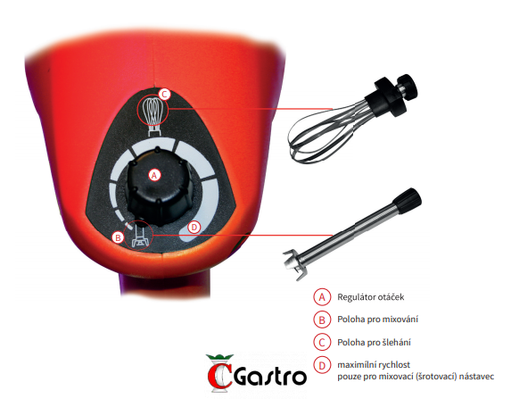 REDFOX PSP 900 M MOTOR PRO RUČNÍ PONORNÝ MIXER 