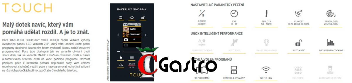 UNOX XEFR-03HS-ETDP PEC KONVEKČNÍ pekařská TOUCH