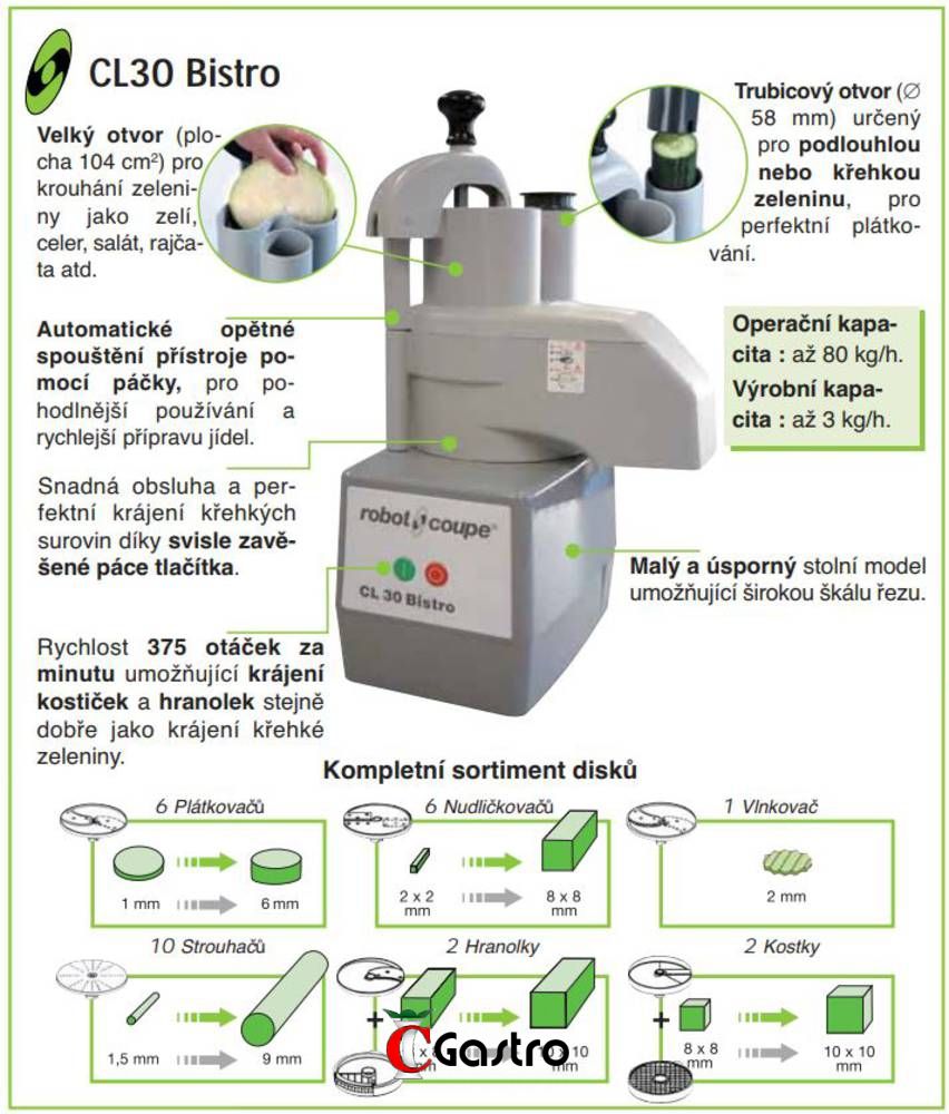 ROBOT COUPE CL 30 BISTRO KROUHAČ ZELENINY