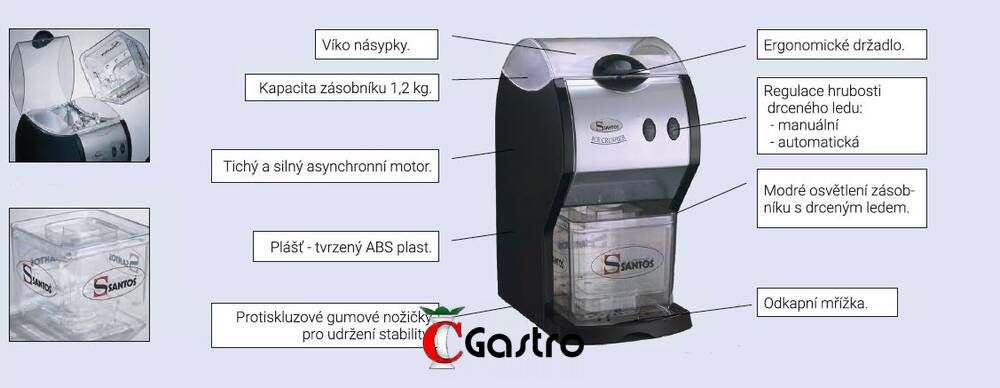 SANTOS N 53 ŠEDÝ DRTIČ LEDU