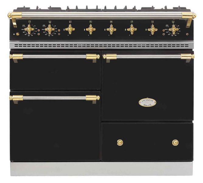SPORÁK LACANCHE LVTR 1053 E CHAGNY ELEKTRICKÝ sklokeramická deska, 5 zón, 3 elektrické statické trouby 1x s grilem, RETRO