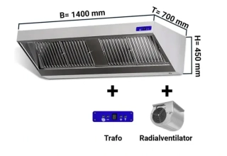 DIGESTOŘ WMR140x70 PROFESIONÁLNÍ s motorem, regulátorem otáček, filtrem a svítidlem