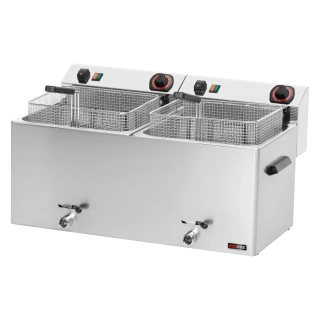 REDFOX FE 1010 T FRITÉZA ELEKTRICKÁ 2x10Lt profi s výpustí profesionální