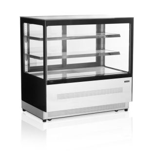 TEFCOLD LPD 1200 F BLACK , CUKRÁŘSKÁ VITRÍNA CHLADÍCÍ S VENTILÁTORY, DYNAMICKÉ CHLAZENÍ