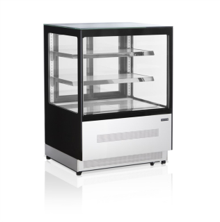 TEFCOLD LPD 900 F BLACK , CUKRÁŘSKÁ VITRÍNA CHLADÍCÍ S VENTILÁTORY, DYNAMICKÉ CHLAZENÍ