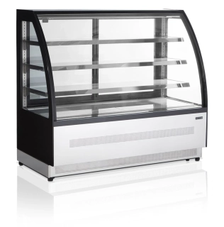 TEFCOLD LPD 1500 C BLACK , CUKRÁŘSKÁ VITRÍNA CHLADÍCÍ S VENTILÁTORY, DYNAMICKÉ CHLAZENÍ