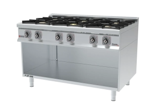 GastroHaal P.VP-960 Plynový sporák s podstavcem - vařidlo, 6x hořáky