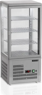 TEFCOLD UPD 80 GREY VITRÍNA CHLADÍCÍ 78 L PROSKLENÁ CHLADNIČKA