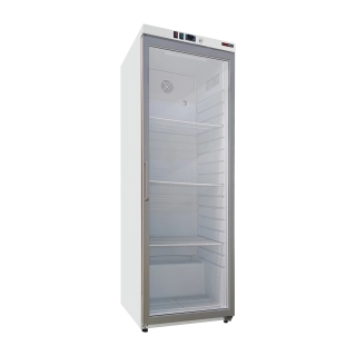 REDFOX DNR 600 G ,BÍLÁ LEDNICE , CHLADNIČKA, chladící skříň PROSKLENÉ DVEŘE GN2/1