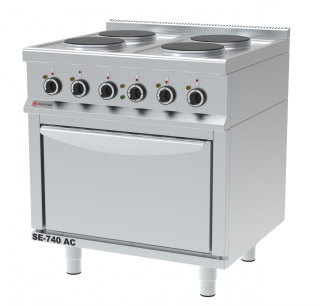 ELEKTRICKÝ SPORÁK SE-740 AC s horkovzdušnou troubou 1/1 GASTROHAAL