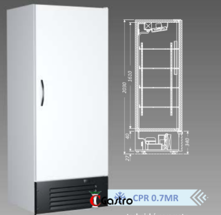 IGLOO CPR 0.7MR MRAZNIČKA  s ventilátorem, mrazící skříň 700 LT