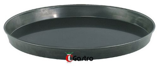 PADERNO, PLECH NA PIZZU KULATÝ  24 CM , OCELOVÝ