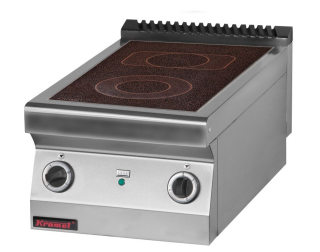 Elektrický sporák - keramický KROMET 700.KE-2C plotny 2
