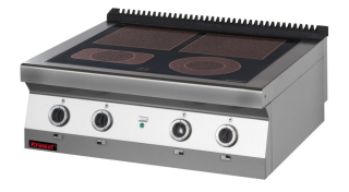 Elektrický sporák - keramický KROMET 700.KE-4C / plotny 4