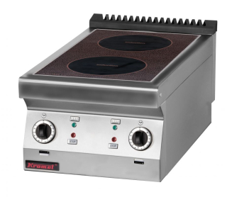 Elektrický indukční sporák KROMET 700.KE-2i/400 / ploten 2