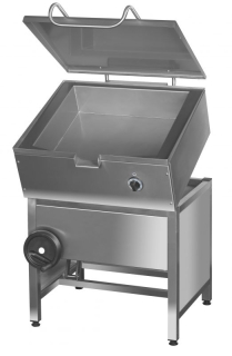 KROMET 000.PE-025P smažící pánev elektrická 37 ltr. / CELONEREZOVÉ PROVEDENÍ, SKLOPNÁ /