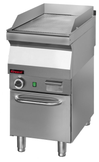 Grilovací deska KROMET 700.PBG-400R PLYNOVÁ / povrch-rýhovaný