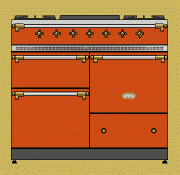 SPORÁK LACANCHE LVTR 1053 ECT CHAGNY ELEKTRICKÝ, sklokeramická deska, 5 zón, 2 elektrické statické trouby (1x gril) 1 elektrická konvekční trouba, RETRO