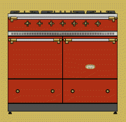 SPORÁK LACANCHE LG 1052 E CLASSIC CLUNY KOMBINOVANÝ, 5 hořáků, 2 elektrické statické trouby, RETRO